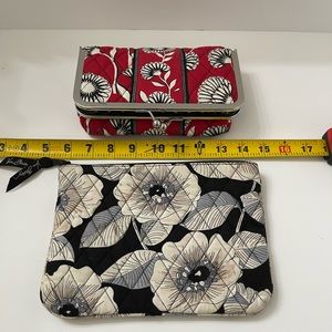 (2) Vera Bradley Bags Quilted Floral Purse Clutch
